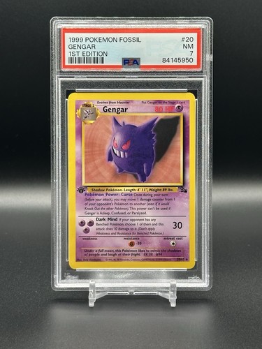Gengar (1st Edition) graded PSA 7 for sale on eBay