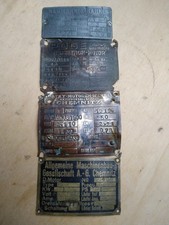 4 x Schild Messing Zink Motorenwerk Maschinenfabrik Werbung Chemnitz Fabrik alt 