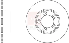 2x Brake Discs Pair Vented Front 275mm SDK6428 Apec Blue Set PBU2000 Quality New