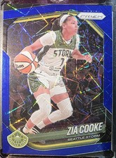 Zia Cooke 2025 Panini Prizm WNBA Blue Velocity Prizms Storm