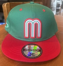 Mexico Green SnapBack Baseball Hat Gorra Cap WBC flag World Baseball Classic