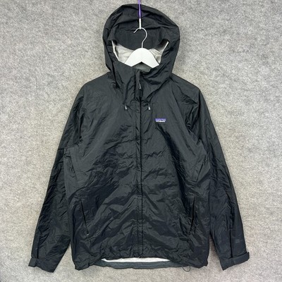 Patagonia Jacke Herren Medium schwarz Torrentshell 3L H2NO Windbreaker Regenmantel