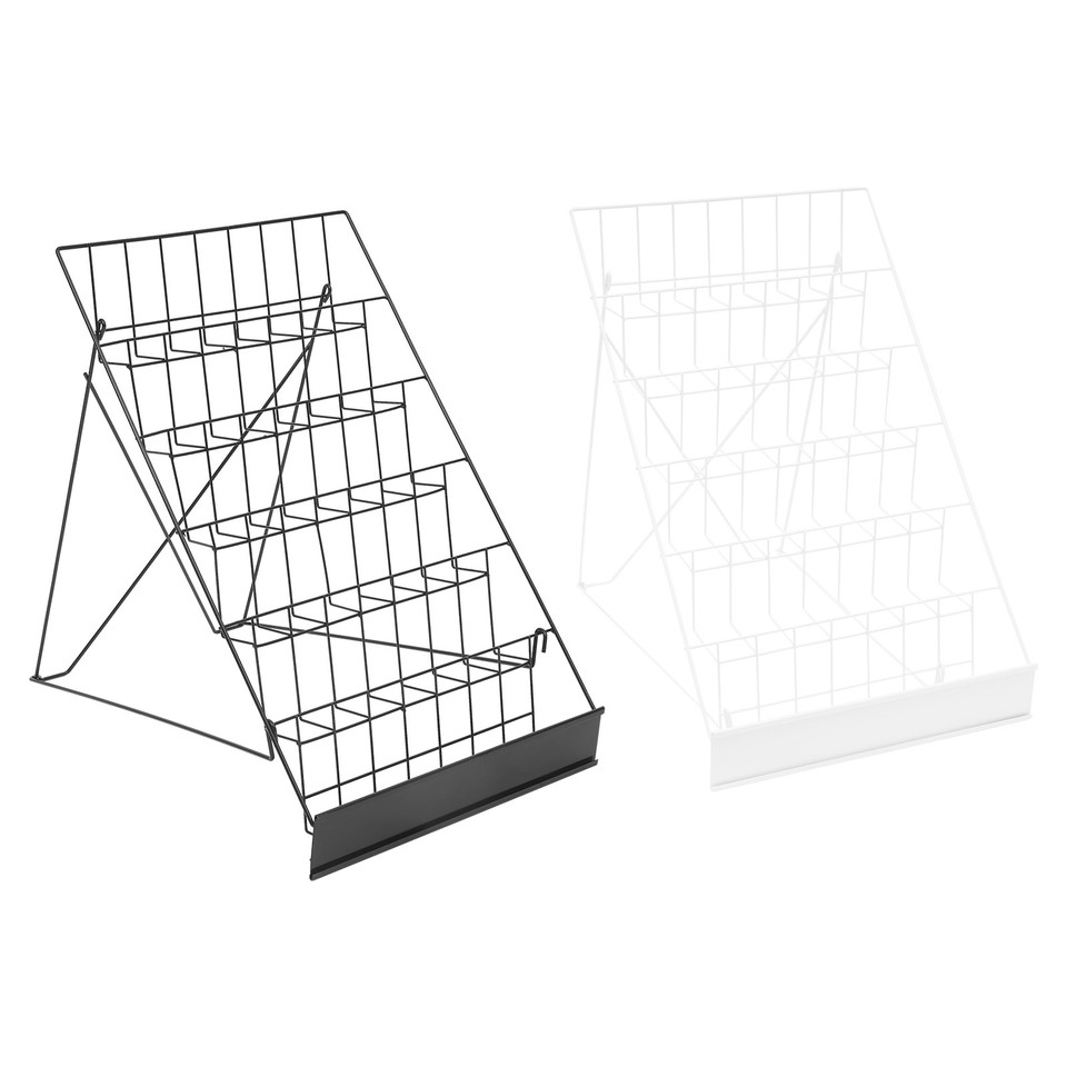 Black/White Wire Countertop Rack Book Display Rack Comic Book Display ...