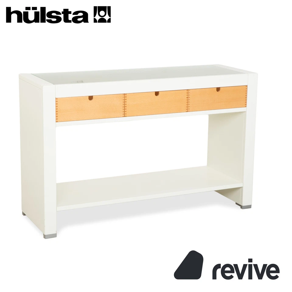 Hülsta Holz Sideboard Weiß Braun - Bild 1 von 4