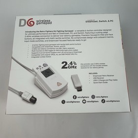 Retro Fighters D6 Wireless Controller  White - Dreamcast, PC & Nintendo Switch