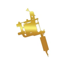 Tattoo Machine Sticker Die Cut Chrome Mirror Gold Silver Oil Slick Rainbow