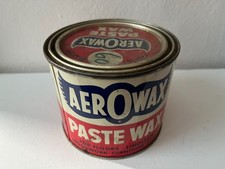 Lata de cera Aero Paste vintage con tapa - Hecha en EE. UU. Gasóleo