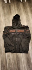Men's Size 2XL Idyll Soft Shell Harley Davidson Hooded Black Jacket