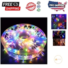 165ft Multicolor Fairy Lights - 500 LED with Touch Control for Safe Enjoyment