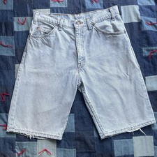 Vintage Levi's 550 Shorts Mens 30 Blue Denim Jean Orange Tab Light Wash Bermuda