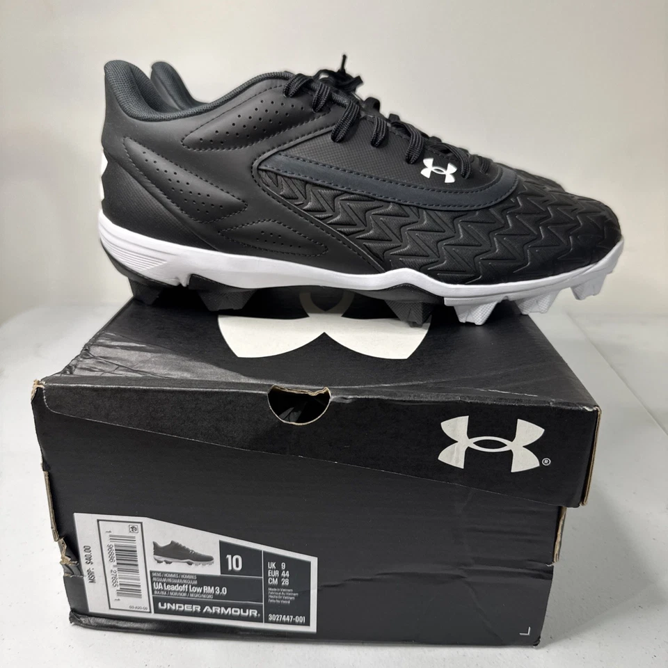 Size 10 - Under Armour Leadoff Low RM 3.0 Men’s Baseball Cleats 3027447-001 NEW - Image 2 of 4