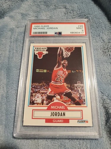 Michael Jordan 1990 Fleer PSA 9 #26 MINT Chicago Bulls HOF GOAT 48060417