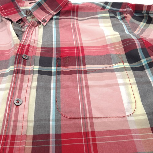 Vintage Marlboro Classics Men Shirt Red Plaid Flannel Cotton Gh4 Size 2XL - Picture 4 of 11