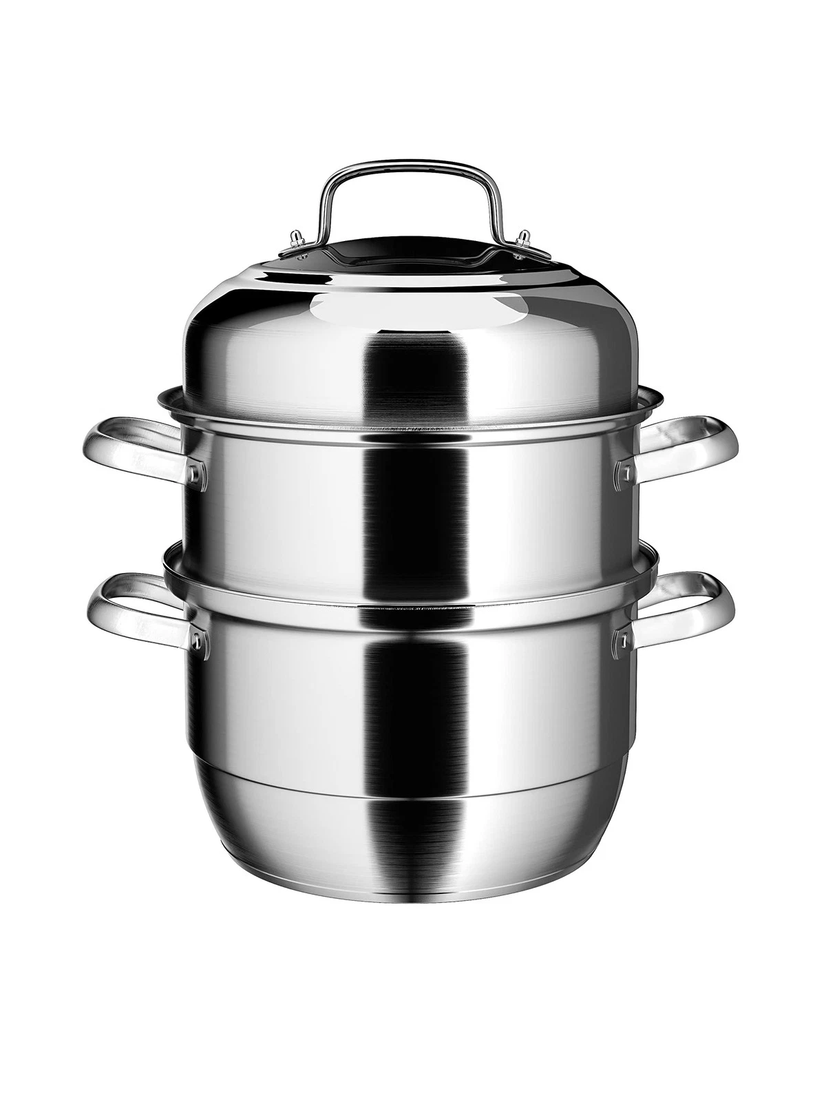 VENTION 3 Tier Steamer Pot Stainless Steel 12.7 Inch, Large Induction Steamer...