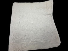 Ralph Lauren Ivory Matelasse Euro Sham Fern Design 30x30 100 Cotton