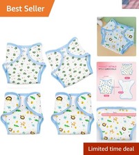 4-Piece Pack Reborn Baby Doll Diapers Underwear Accessories for 17-22 inch Re...