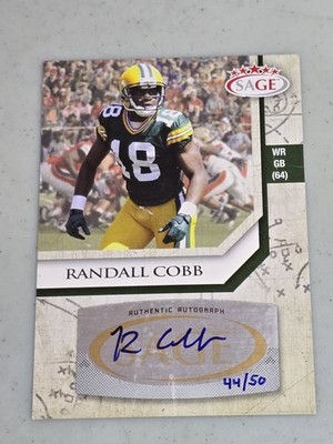 Randall Cobb Auto 2011 SAGE Auto Platinum #A-8 #/50 60527