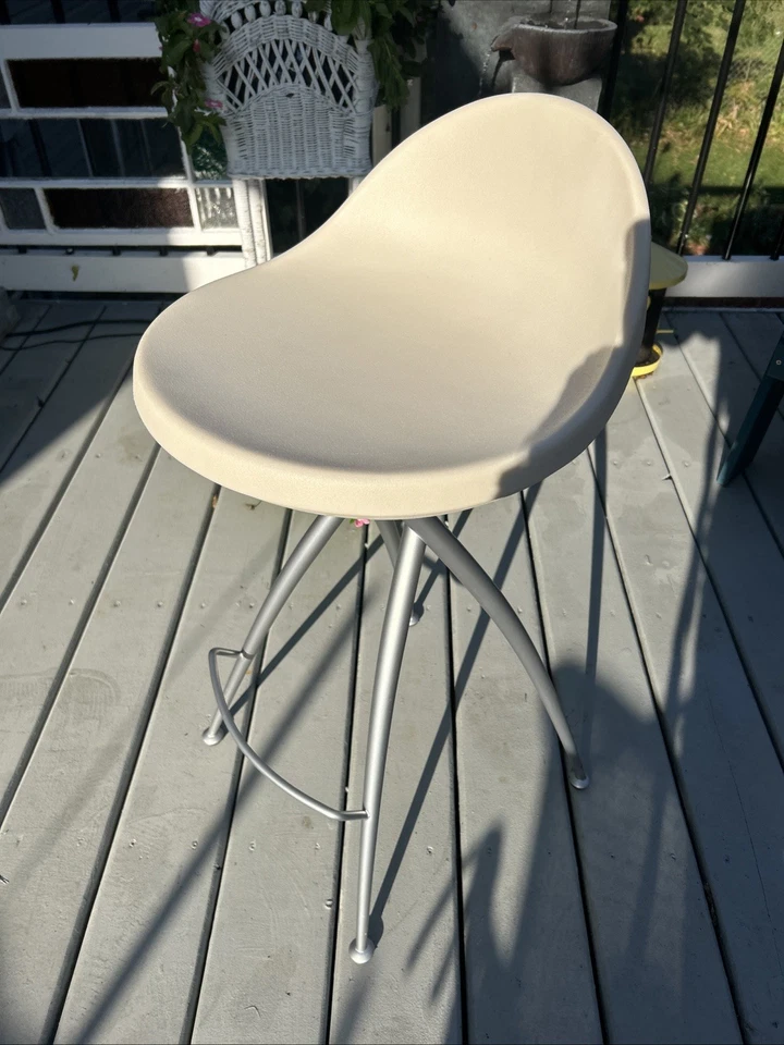 MIdj “Egg”Stools With Spider Legs Designed Roberto Foschia 1990’s Preowned - Image 3 of 4