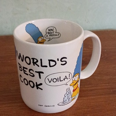 1990s Marg The Simpsons Best Cook Mugs