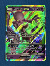 Mewtwo GX SM196 Full Art Holo Black Star Promo Pokemon Card 2019 MP, NM Front