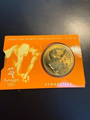 AUSTRALIAN: 2000 $5 SYDNEY OLYMPIC COIN COLLECTION 13 OF 28 GYMNASTICS