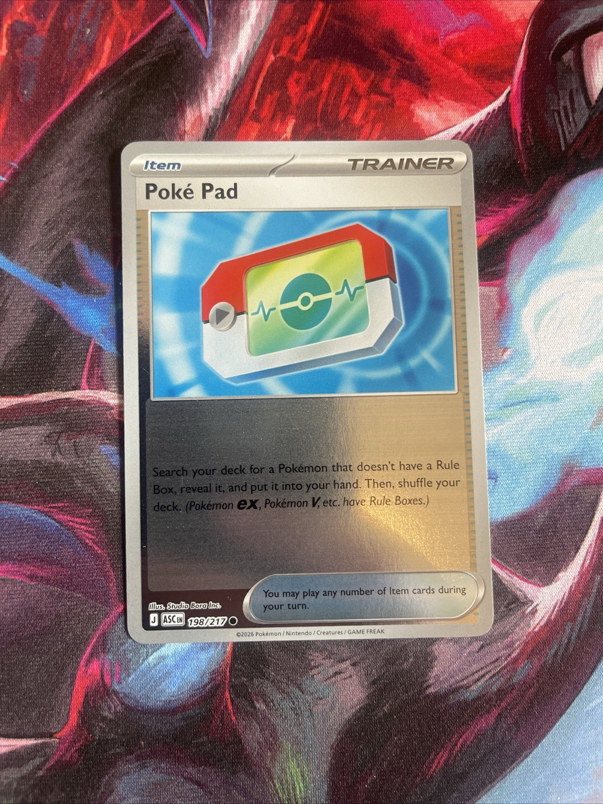 Pokémon Poké Pad Trainer-Item ASR Regular 198/217 Ascended Heroes