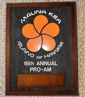 MAUNA KEA Beach Hotel Island of Hawaii Pro-Am Golf Wood Plaque Rare Collectible — photo 1