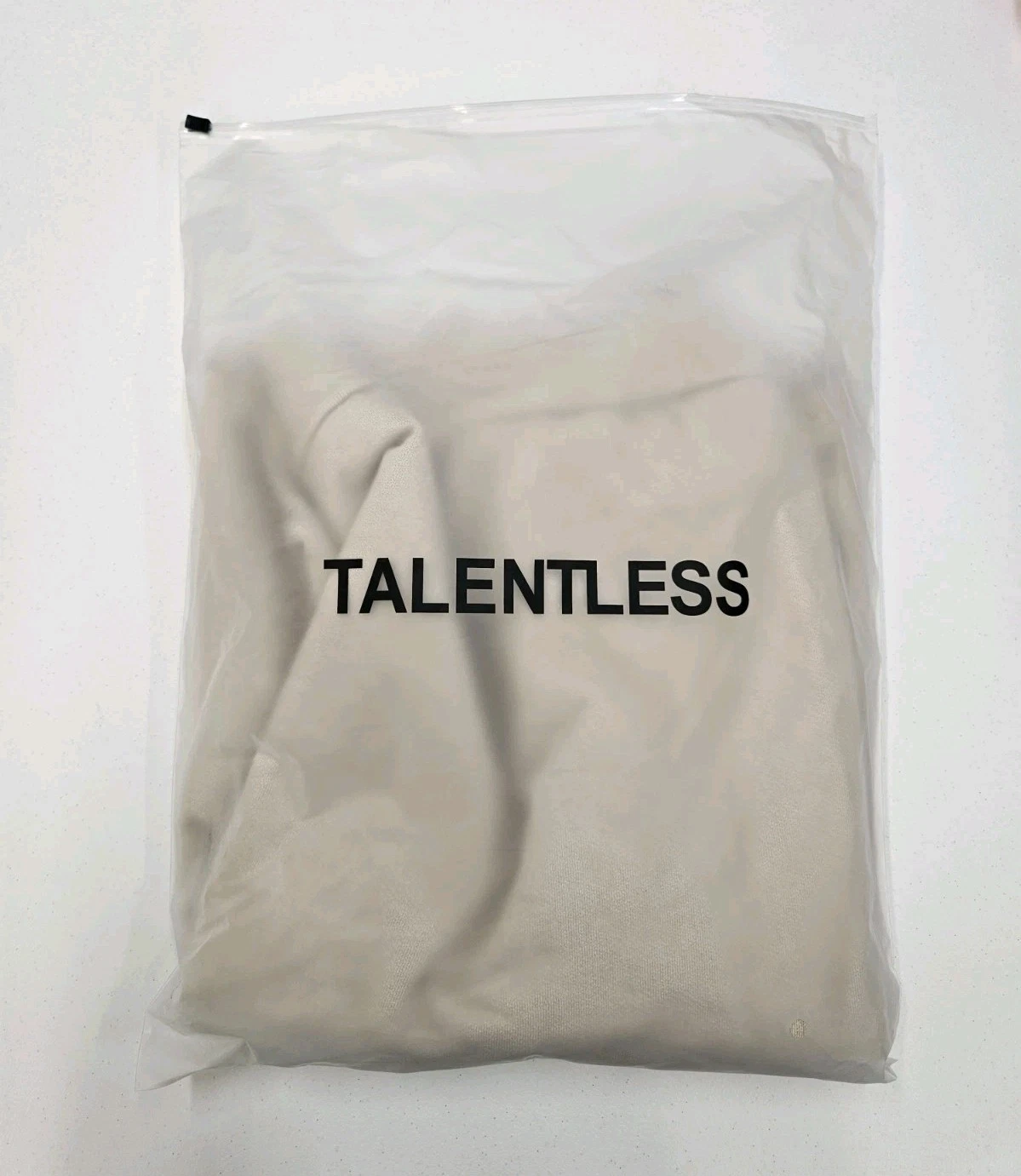 OFF WHITE Felpa girocollo pesante oversize Talentless nuova senza etichette S M 100% cotone vendita al dettaglio $99