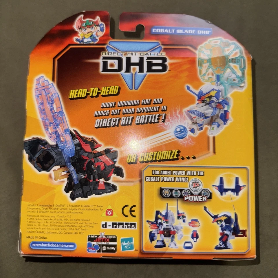 Hasbro Battle B-Daman DHB Direct Hit Battle COBALT BLADE trava de carga e lançamento - Imagem 2 de 4