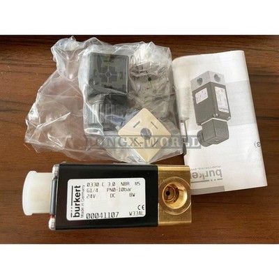 ONE Burkert 0330C G1/4 24V 00041107 Solenoid Valve New *mp