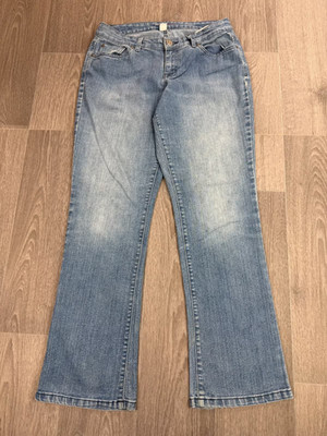 Style & Co. Curvy Modern Boot Mid Rise Bootcut S Y2K McBling Rock Revival