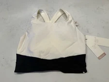 CALIA Woman’s Small Active Padded - medium support Sports Bra Black & White NWT