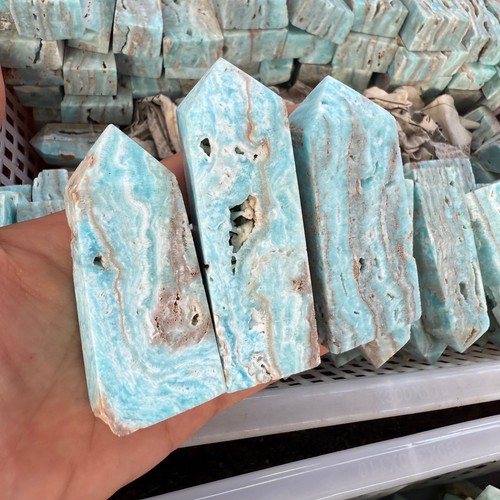 Natural Different grade Mine Healing Stone Obelisk Wand Home Decor 500g - Picture 4 of 12