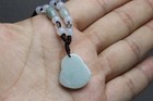 Cert'd Natural Light green A Jadeite jade Hand-Carved Maitreya Buddha Pendant — photo 8