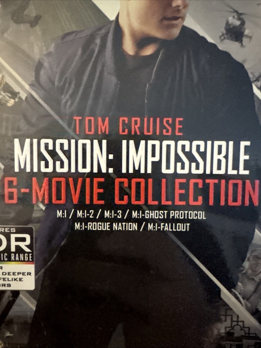 Mission: Impossible: 6-Movie Collection 4k Ultra HD + Blu-Ray +
