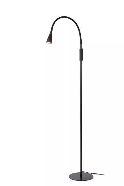 Led Stehlampe Schwarz Wohnzimmer 145 Cm 3000 K Leselicht Stehleuchte Dimmbar-image