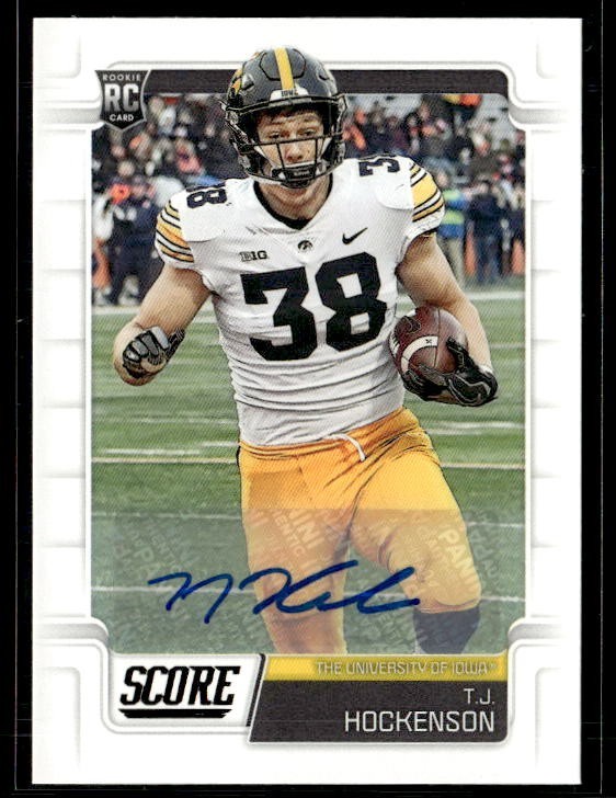 L81,021 - 2019 Score Rookie Auto #422 T.J. Hockenson