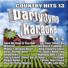 Party Tyme Karaoke - Country Hits 13 16-song CD G