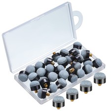 Deekin 30 Pieces Billiard Pool Cues Sticks Screw on Tip 12/13 mm Nylon Ferrul...