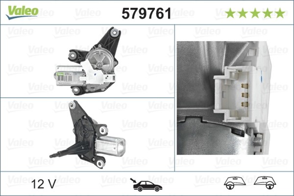Valeo Wischermotor Original Teil 579761 FüR Renault Laguna KG0 12V 2 16V KG0A-image