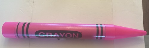 Crayon Bank Pink 3 Feet Long 5 Inches Fall The Eraser Unscrews Some Fading - Picture 4 of 11