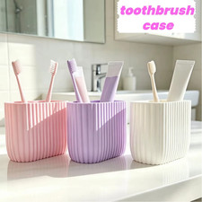 Cute Toothbrush Holder Makeup Brush Storage Cup Bathroom Organizer
