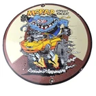 Vintage Rat Fink Hot Rod Sign - Street Racer Mopar Gas Pump Porcelain Sign