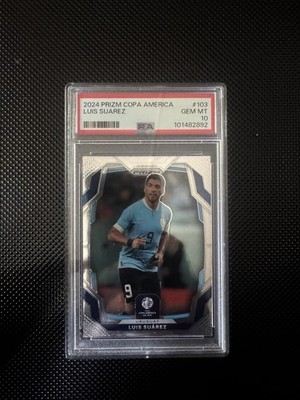 Luis Suarez 2024 Panini Prizm CONMEBOL Copa America #103 PSA 10 