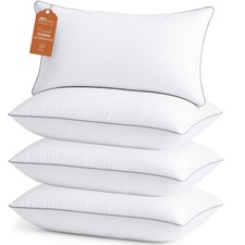 Sasttie Firm King Size Pillows Set of 4 Bed Pillows for Side Back and Stomach