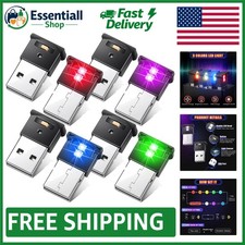 Rechargeable Mini USB LED Night Lamps: 2 Pack Mood Lighting for Cars Offices