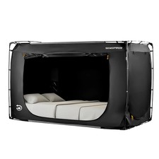 Portable Bed Tent Canopy   70 Blackout Privacy Space with 3 Doors  KING BED 