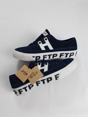 FTP x Huf Worldwide Hupper 2 Low Dark Navy Corduroy Shoes 2016 Men's Size 7 NWT