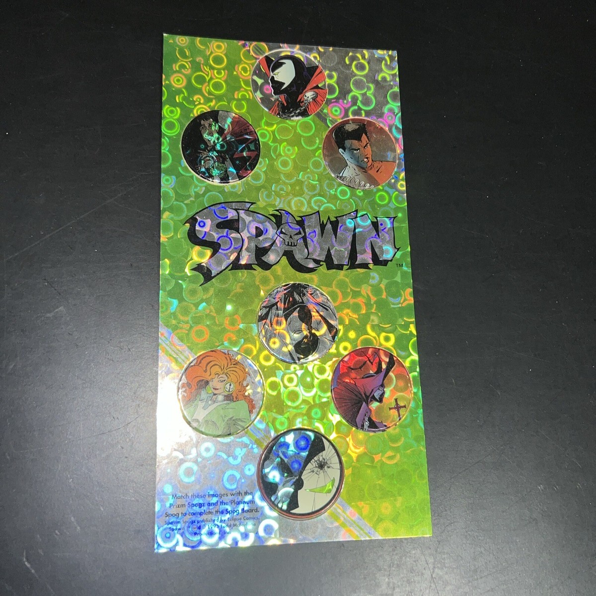 Spawn Pogs Spogz Todd McFarlane Eclipse Comics 1993 🔥6 Of 7 Pogs