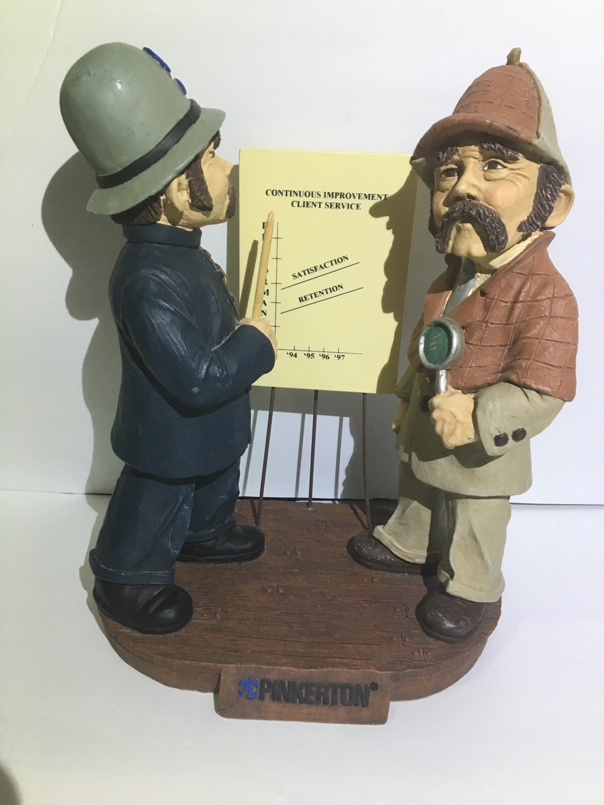Pinkerton Service Corporation '96 Figurine Police Statue Graph